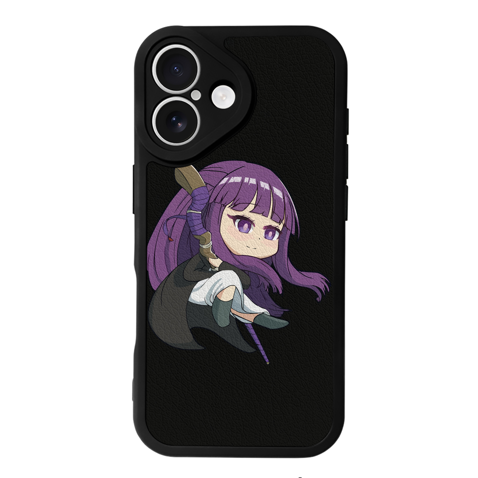 （画像用） 葬送のフリーレン Frieren 【iPhone 16シリーズ対応】シリコンスマホケース（レザー調） 材質：シリコン